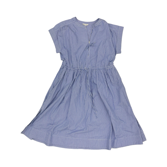 Dress Casual Midi By Free Assembly In Blue & White, Size:2X