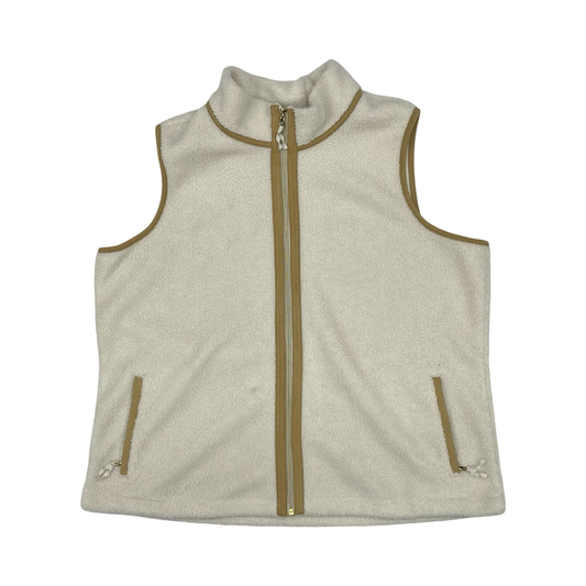 Vest Faux Fur & Sherpa By Tommy Bahama In Cream, Size:Xl