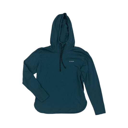 Athletic Top Ls Hoodie By Columbia In Green, Size:M