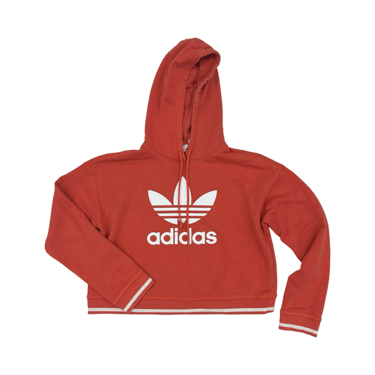 Athletic Sweatshirt Hoodie By Adidas In Orange, Size:S