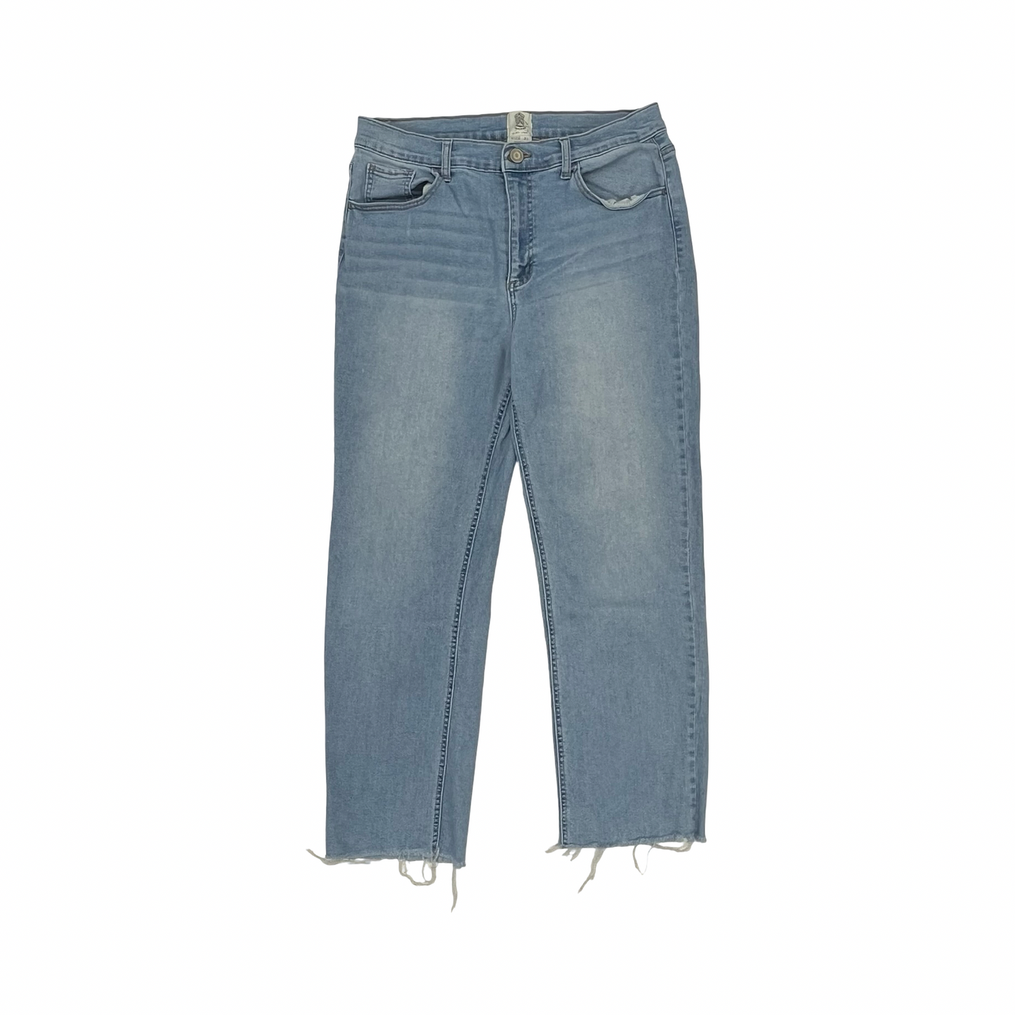 Jeans Straight By Clothes Mentor In Blue Denim, Size:12