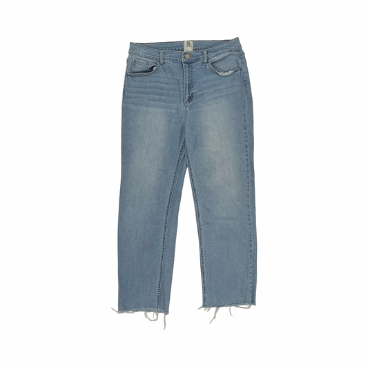 Jeans Straight By Clothes Mentor In Blue Denim, Size:12