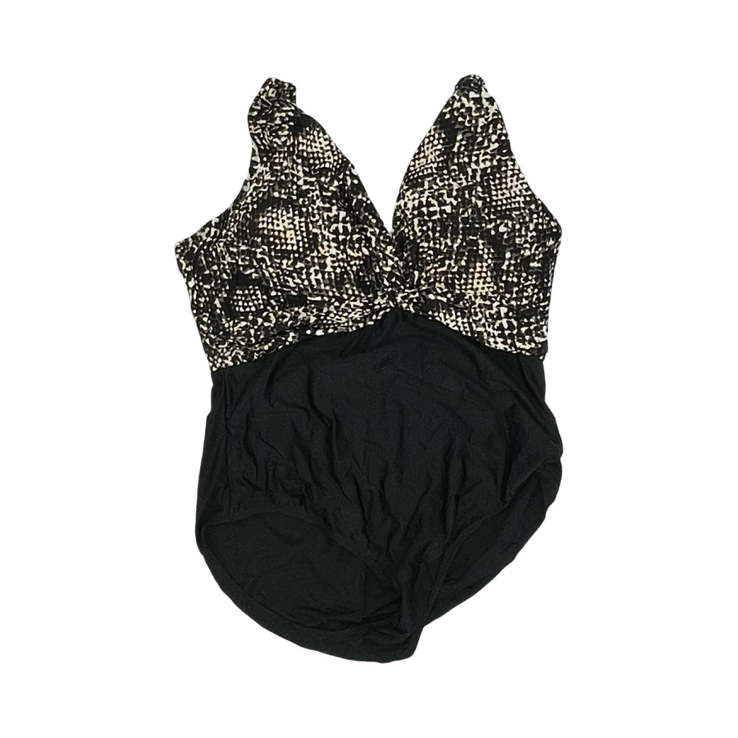 Swimsuit By Clothes Mentor In Leopard Print, Size:3X