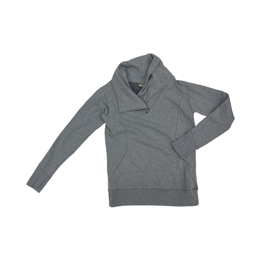 Sweatshirt Collar By Zella In Grey, Size:M