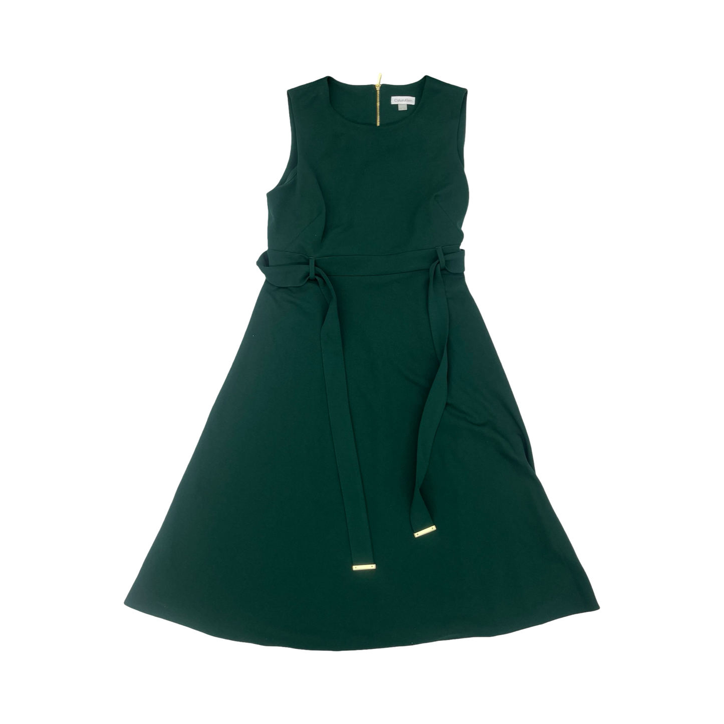 Dress Casual Maxi By Calvin Klein In Green, Size:16