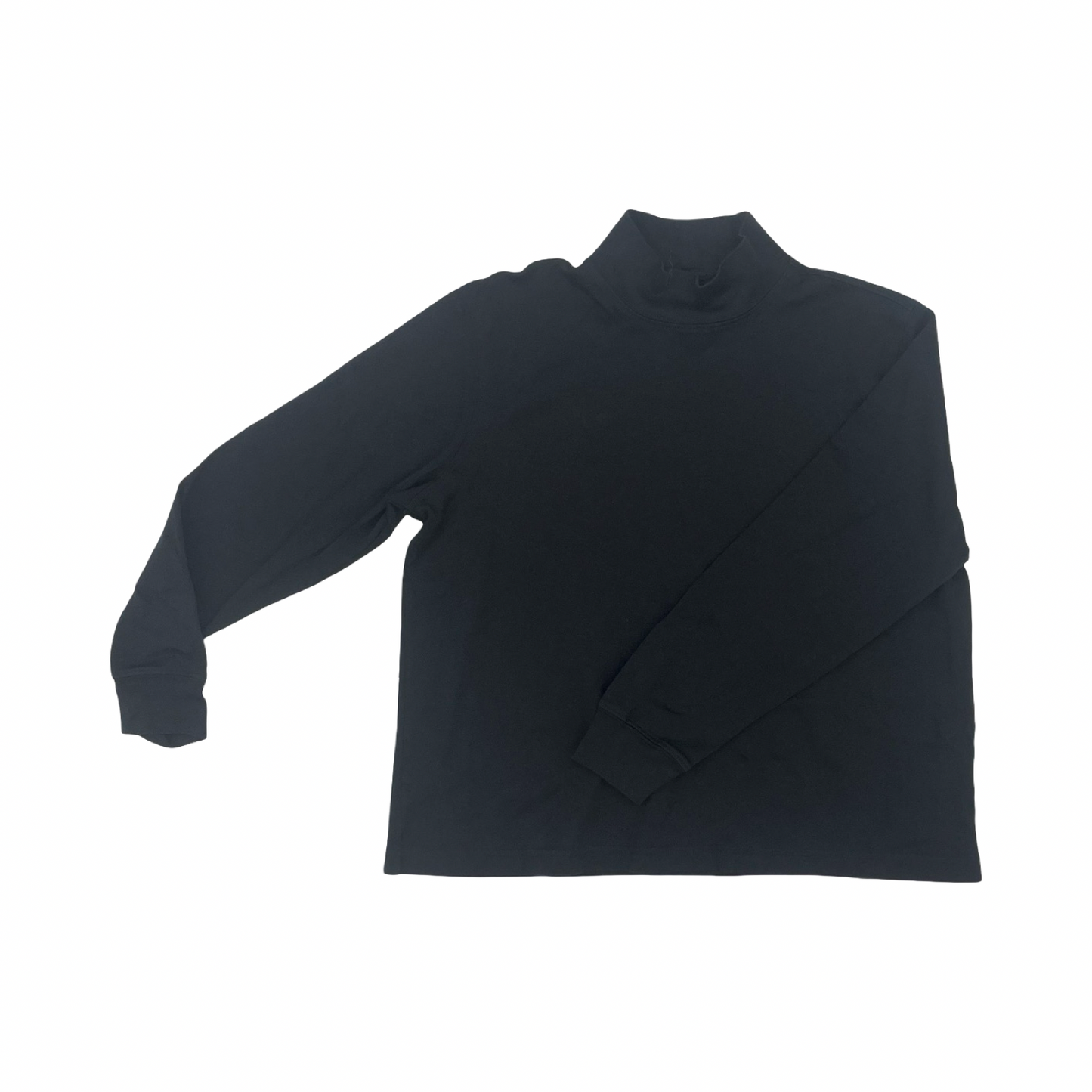 Top Ls By Lands End In Black, Size:L