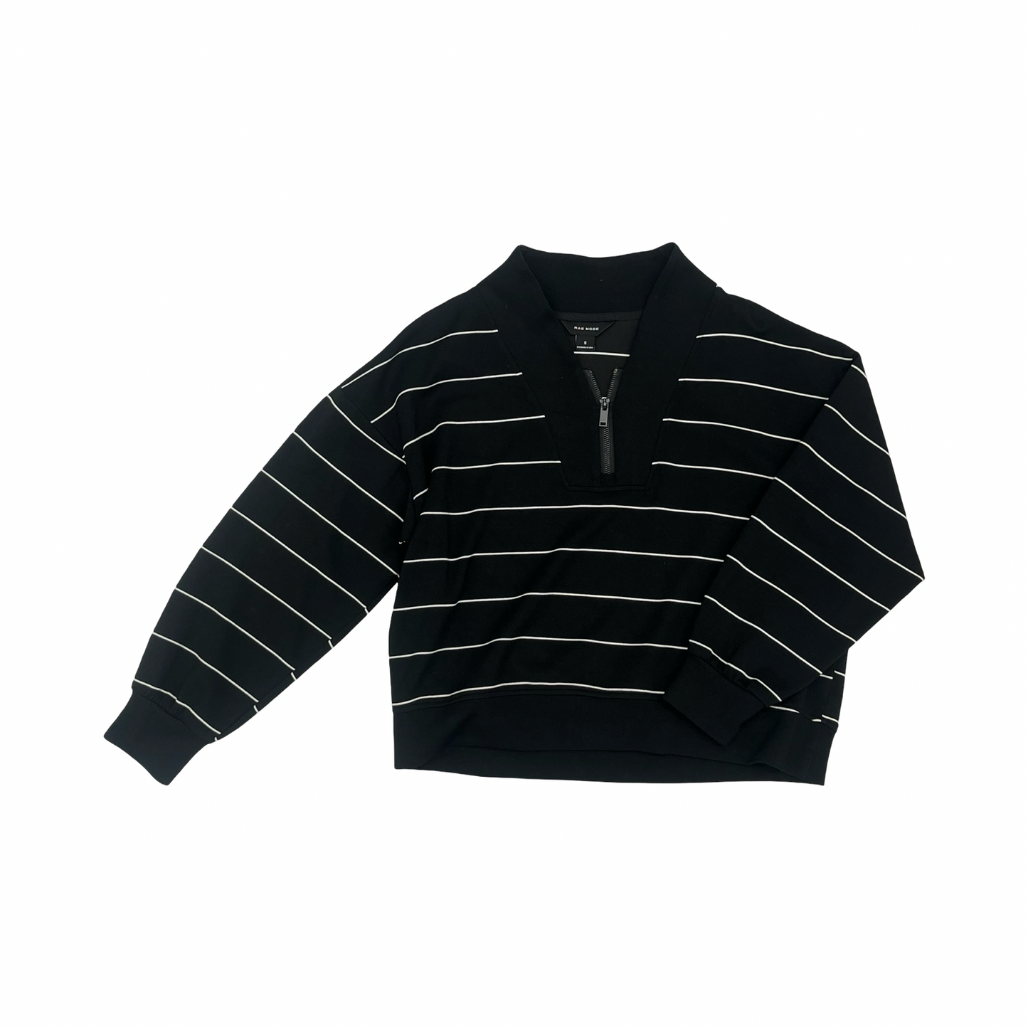 Sweatshirt Collar By Rae Mode In Black & White, Size:S
