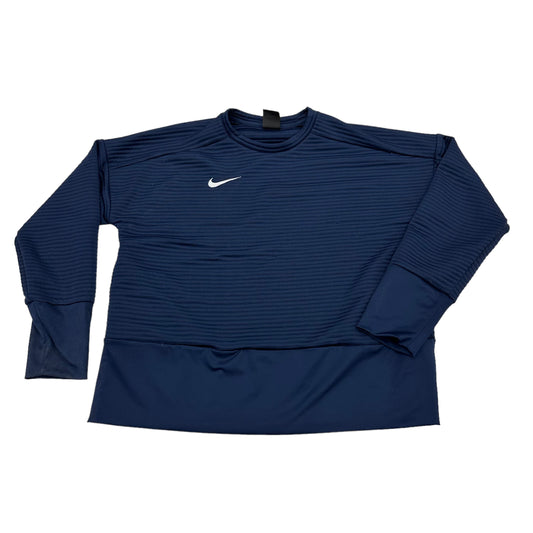 Athletic Top Long Sleeve Collar By Nike Apparel  Size: S