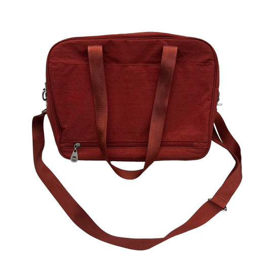 Millie Medium Leather & Canvas Crossbody Bag - Red In Ruby Red