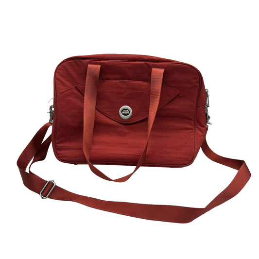 Millie Medium Leather & Canvas Crossbody Bag - Red In Ruby Red
