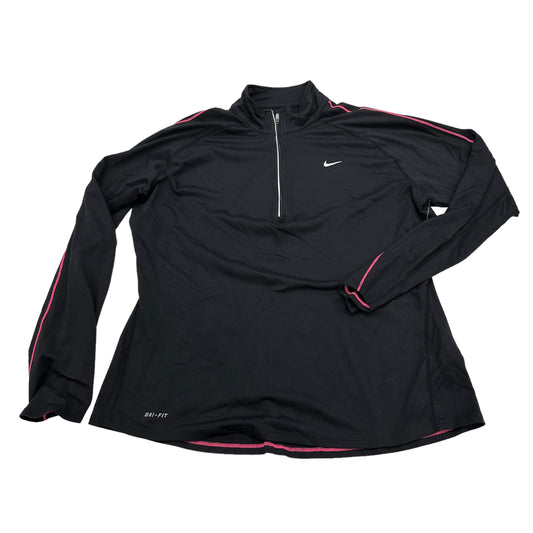 Athletic Top Long Sleeve Collar By Nike Apparel  Size: Xl