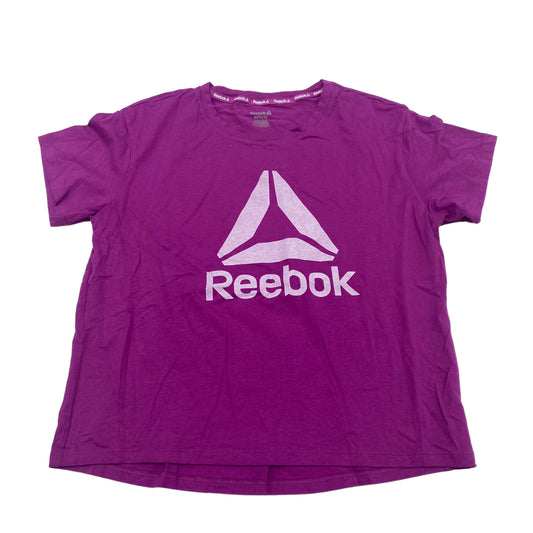 Athletic Top Short Sleeve By Reebok  Size: M